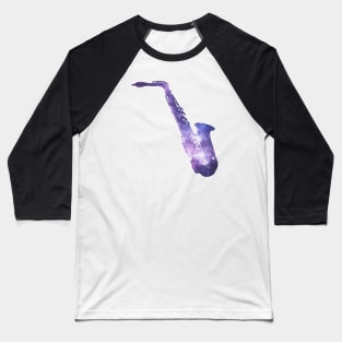 Space Saxophone Baseball T-Shirt